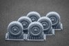 ScaleX WM 72002S Himars Sagged wheel set (for Foreart, Meng) 1/72